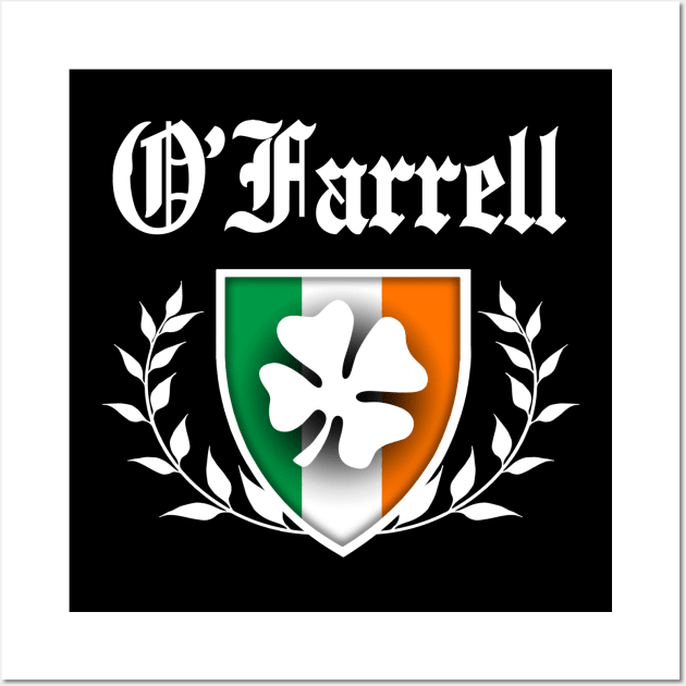 O'Farrell Shamrock Crest Wall Art by robotface